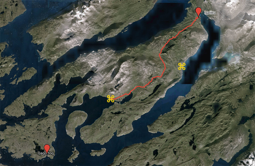 qaqortoq walking tour map